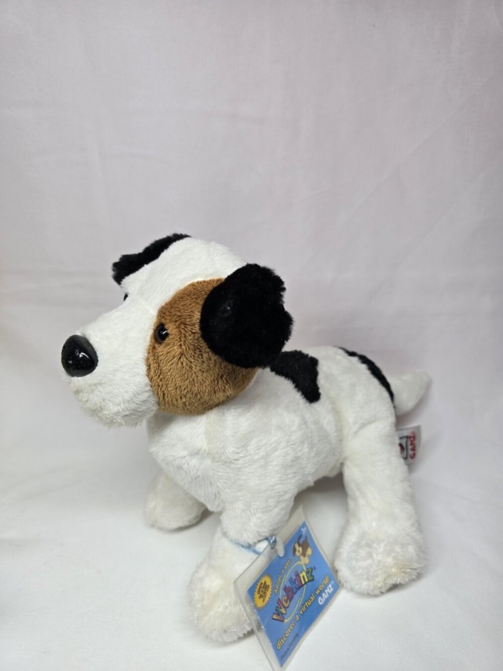 Webkinz GANZ Jack Russel Dog HM168 With Sealed Code Retired Stuffed Toy *Stains*
